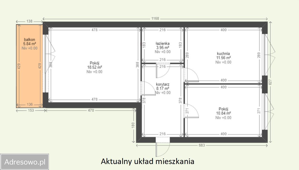 Mieszkanie 2-pokojowe Kalisz Dobrzec, ul. Prymasa Stefana Wyszyńskiego. Zdjęcie 3