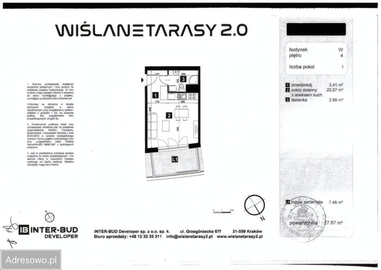 Mieszkanie 1-pokojowe Kraków Grzegórzki, ul. Grzegórzecka. Zdjęcie 6