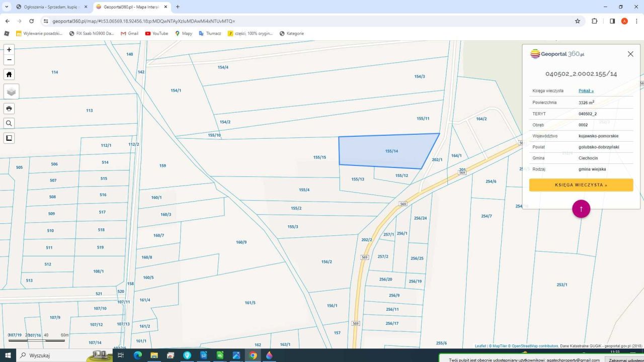 Działka budowlana Elgiszewo. Zdjęcie 6