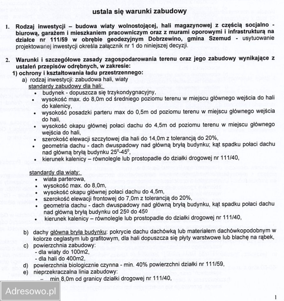 Działka inwestycyjna Dobrzewino, ul. Chłopska. Zdjęcie 3