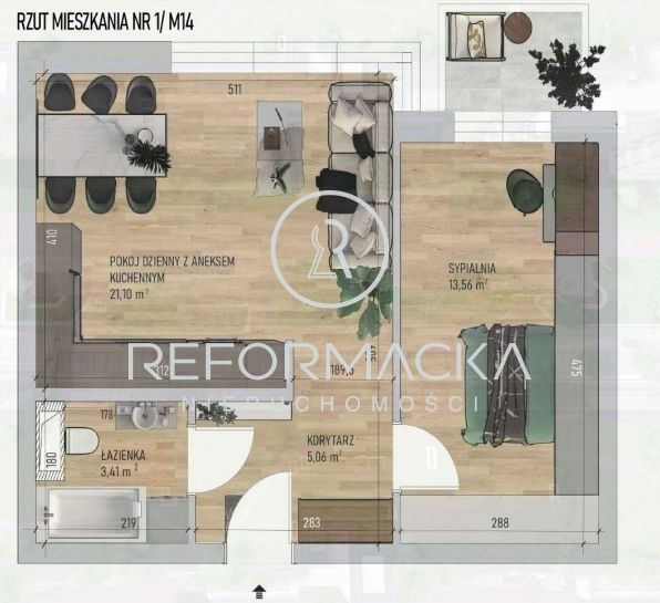 Mieszkanie 2-pokojowe Rzeszów, ul. Henryka Wieniawskiego. Zdjęcie 5