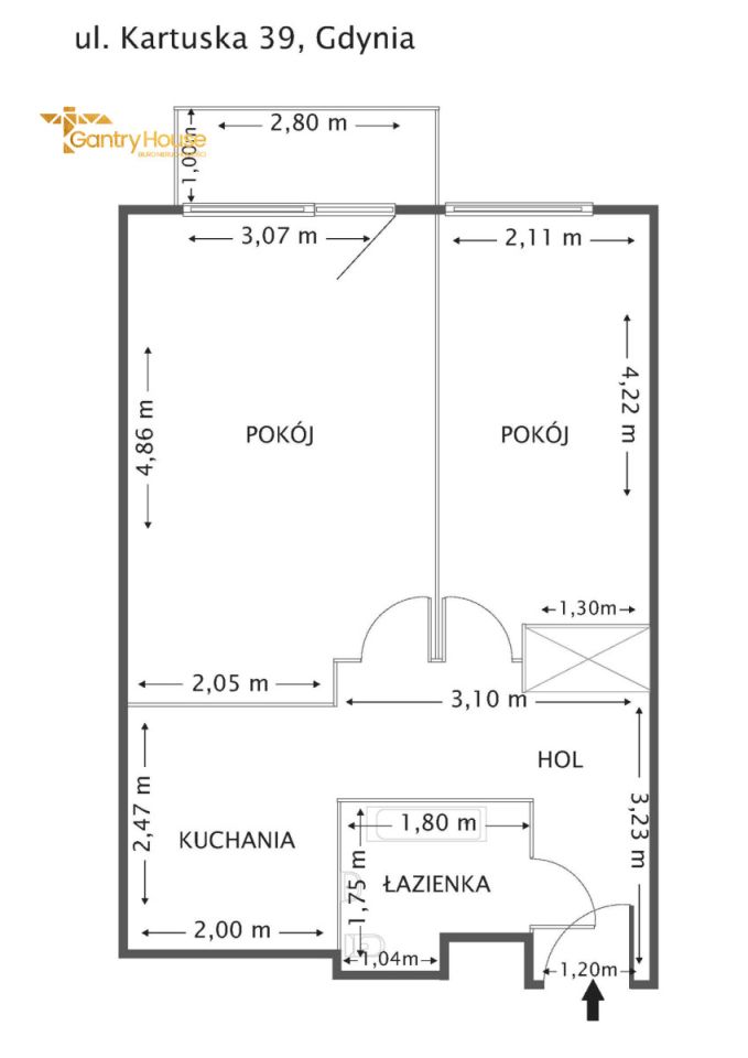 Mieszkanie 2-pokojowe Gdynia Chylonia, ul. Kartuska. Zdjęcie 14