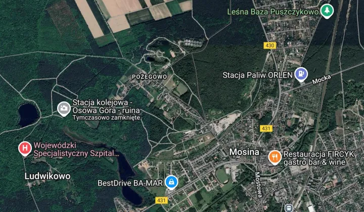 Działka budowlana Mosina Pożegowo, ul. Wiejska