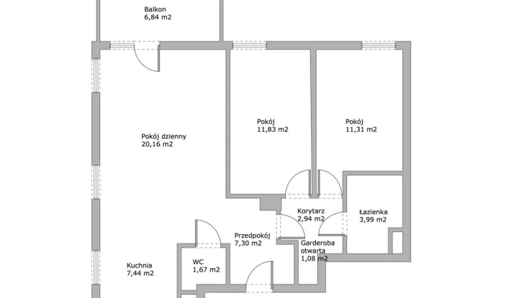 Mieszkanie 3-pokojowe Warszawa Ursus, ul. Stanisława Bodycha
