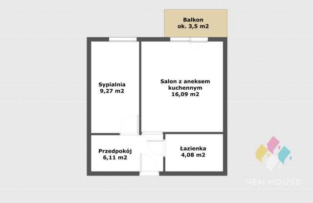 Mieszkanie 2-pokojowe Olsztyn Jaroty. Zdjęcie 8