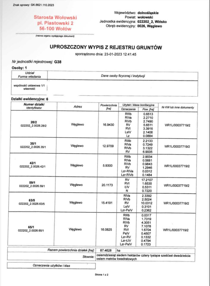 Działka rolna Stryjno. Zdjęcie 5