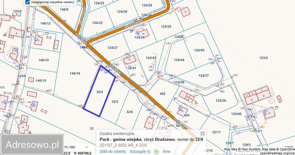 Działka budowlana Brudzewo, ul. Błękitna. Zdjęcie 2