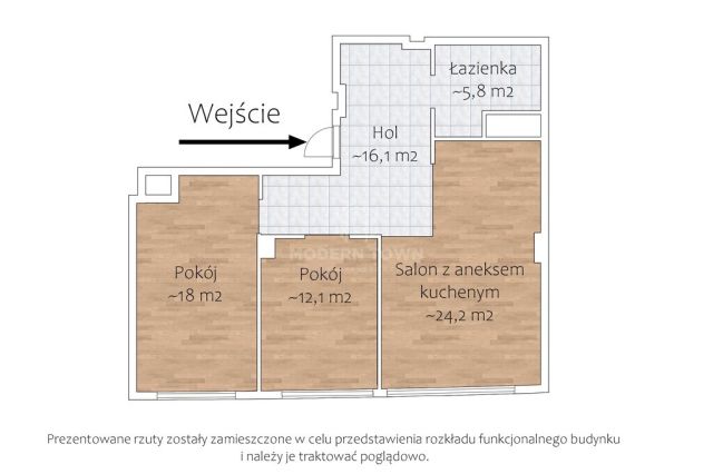 Mieszkanie 3-pokojowe Warszawa Ochota, ul. Grójecka. Zdjęcie 16