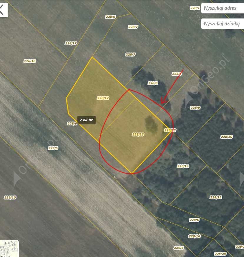 Działka rekreacyjna Domaniów. Zdjęcie 2