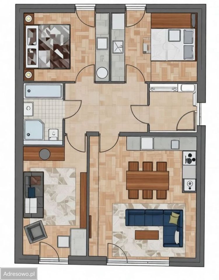 Mieszkanie 4-pokojowe Lubin Centrum, ul. Osiedlowa. Zdjęcie 9