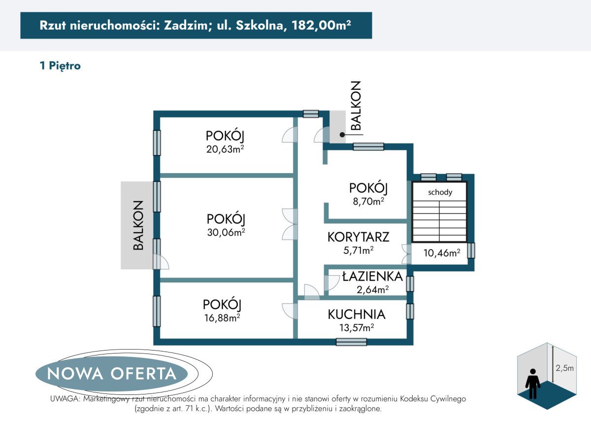 dom wolnostojący, 5 pokoi Zadzim. Zdjęcie 37