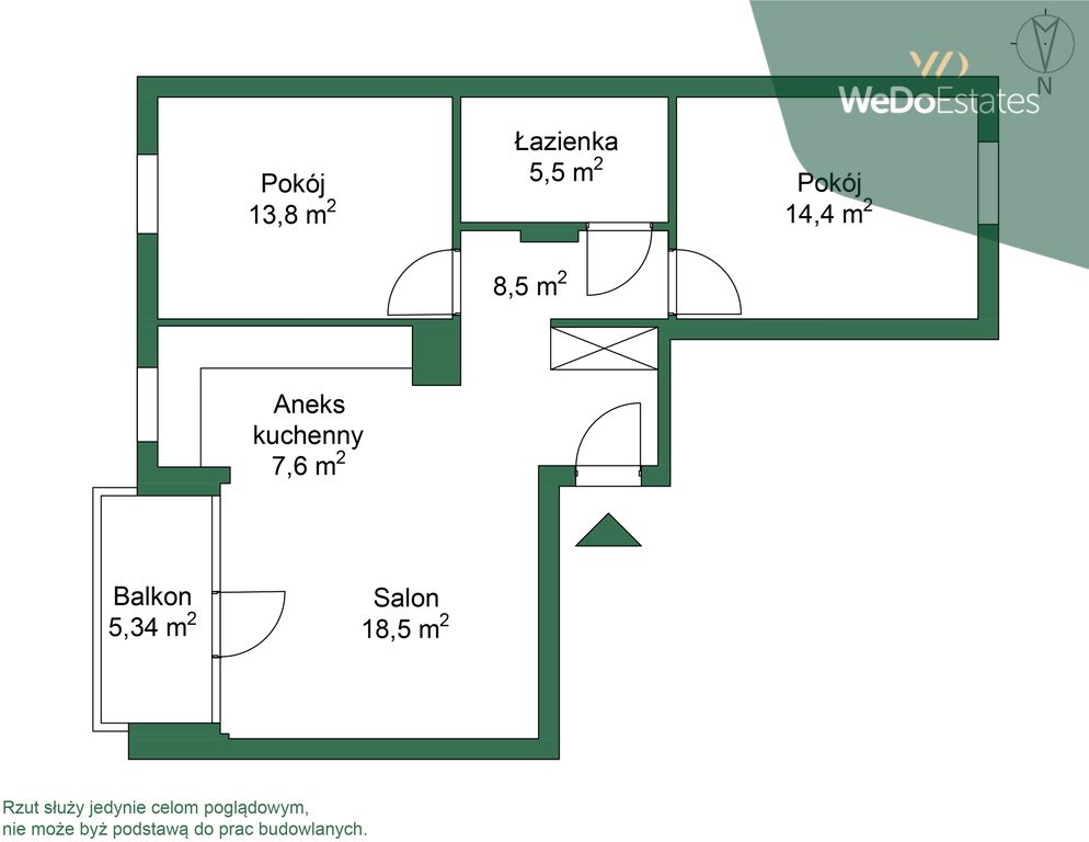 Mieszkanie 3-pokojowe Warszawa Mokotów, ul. Stanisława Kierbedzia. Zdjęcie 32