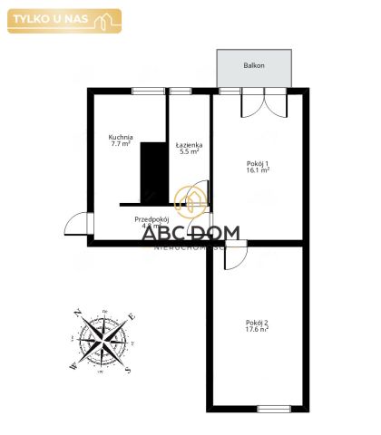 Mieszkanie 2-pokojowe Gdańsk Śródmieście, ul. Łagiewniki. Zdjęcie 2
