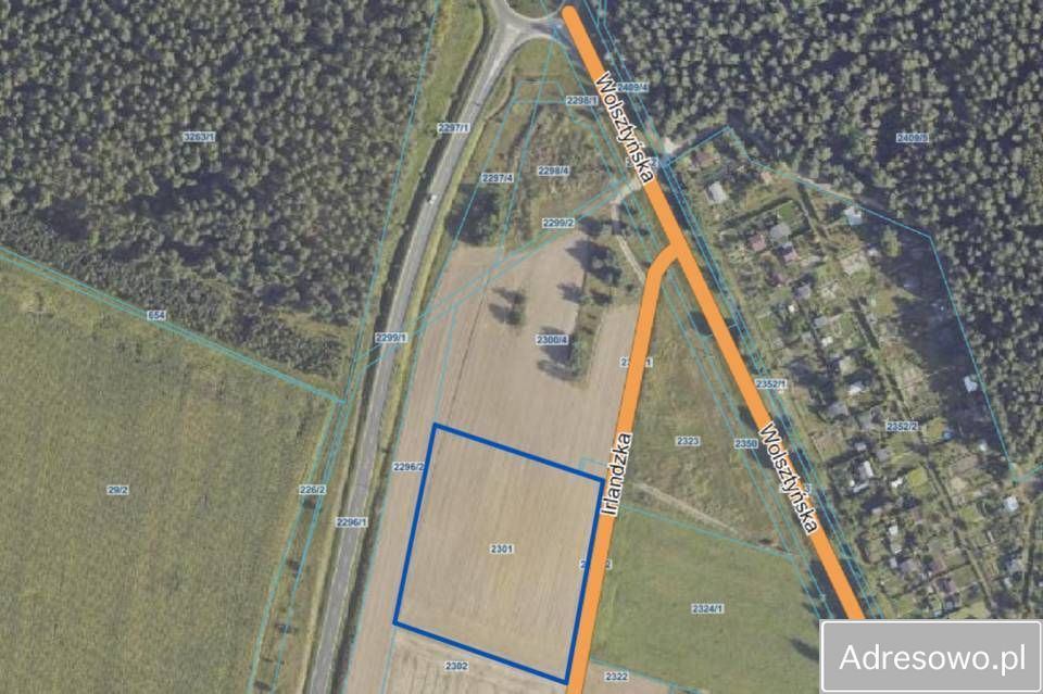 Działka inwestycyjna Wschowa, ul. Irlandzka. Zdjęcie 2