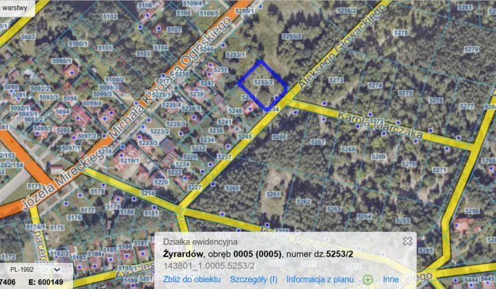 Działka budowlana Żyrardów, ul. Aleksego Głowackiego