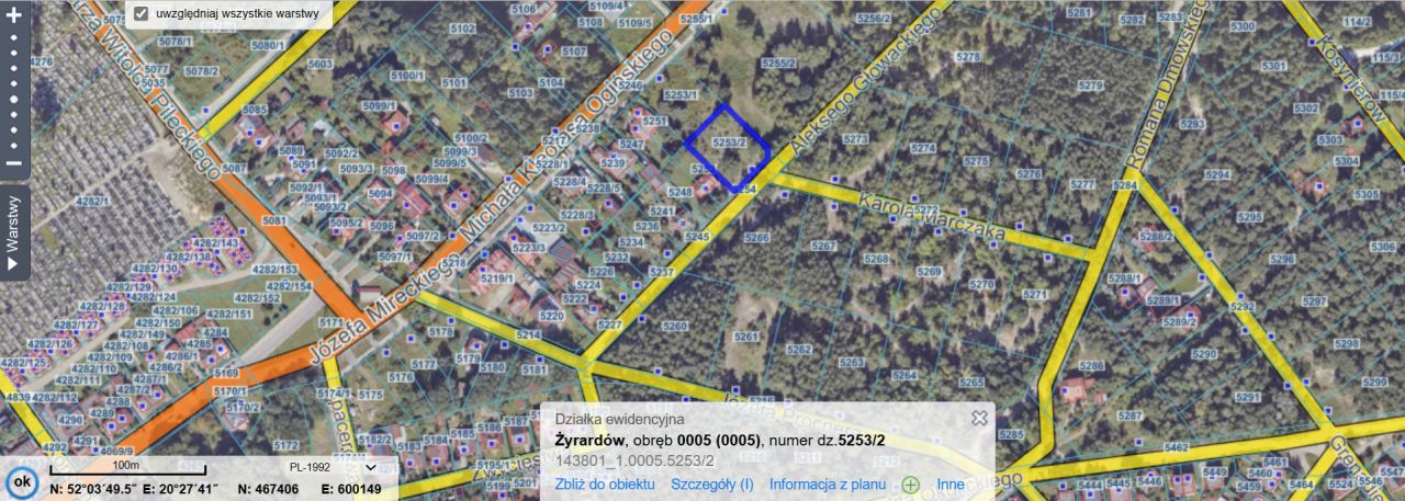 Działka budowlana Żyrardów, ul. Aleksego Głowackiego