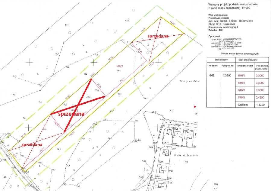 Działka rod Potrzanowo. Zdjęcie 3