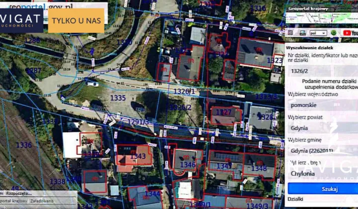 Działka inwestycyjna Gdynia Chylonia, ul. św. Mikołaja