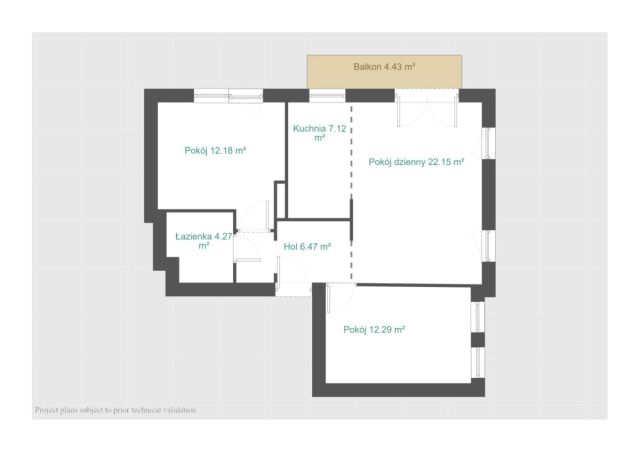 Mieszkanie 3-pokojowe Rokietnica, os. Osiedle Kalinowe. Zdjęcie 17