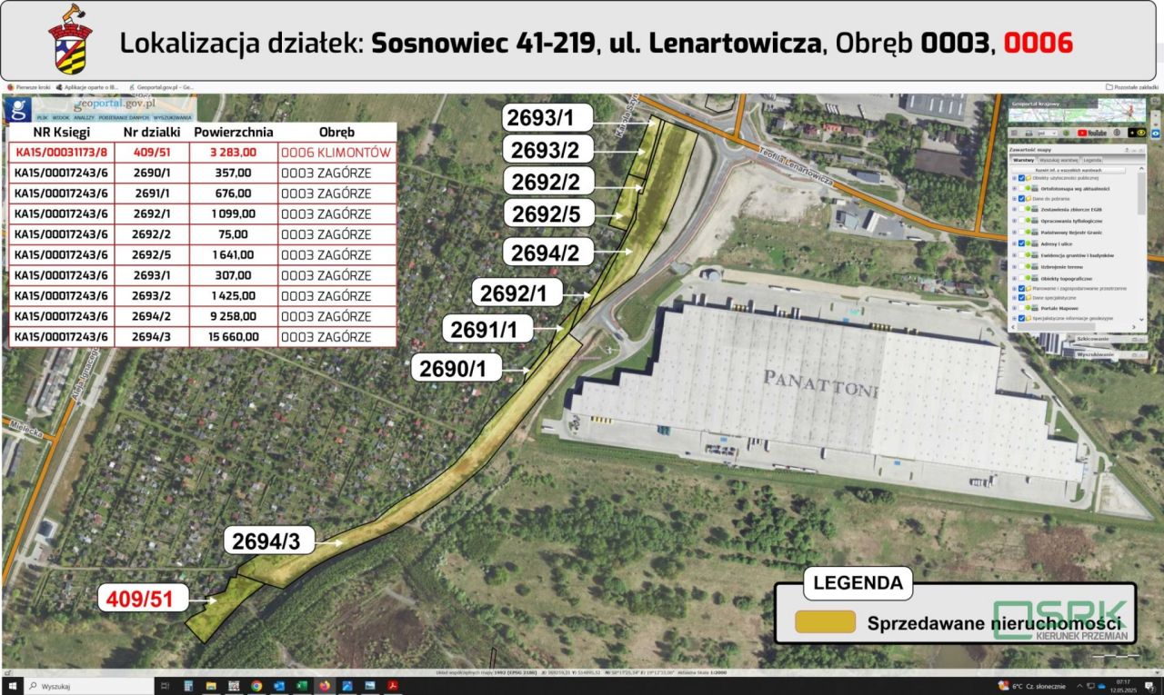 Działka inna Sosnowiec, ul. Teofila Lenartowicza. Zdjęcie 11