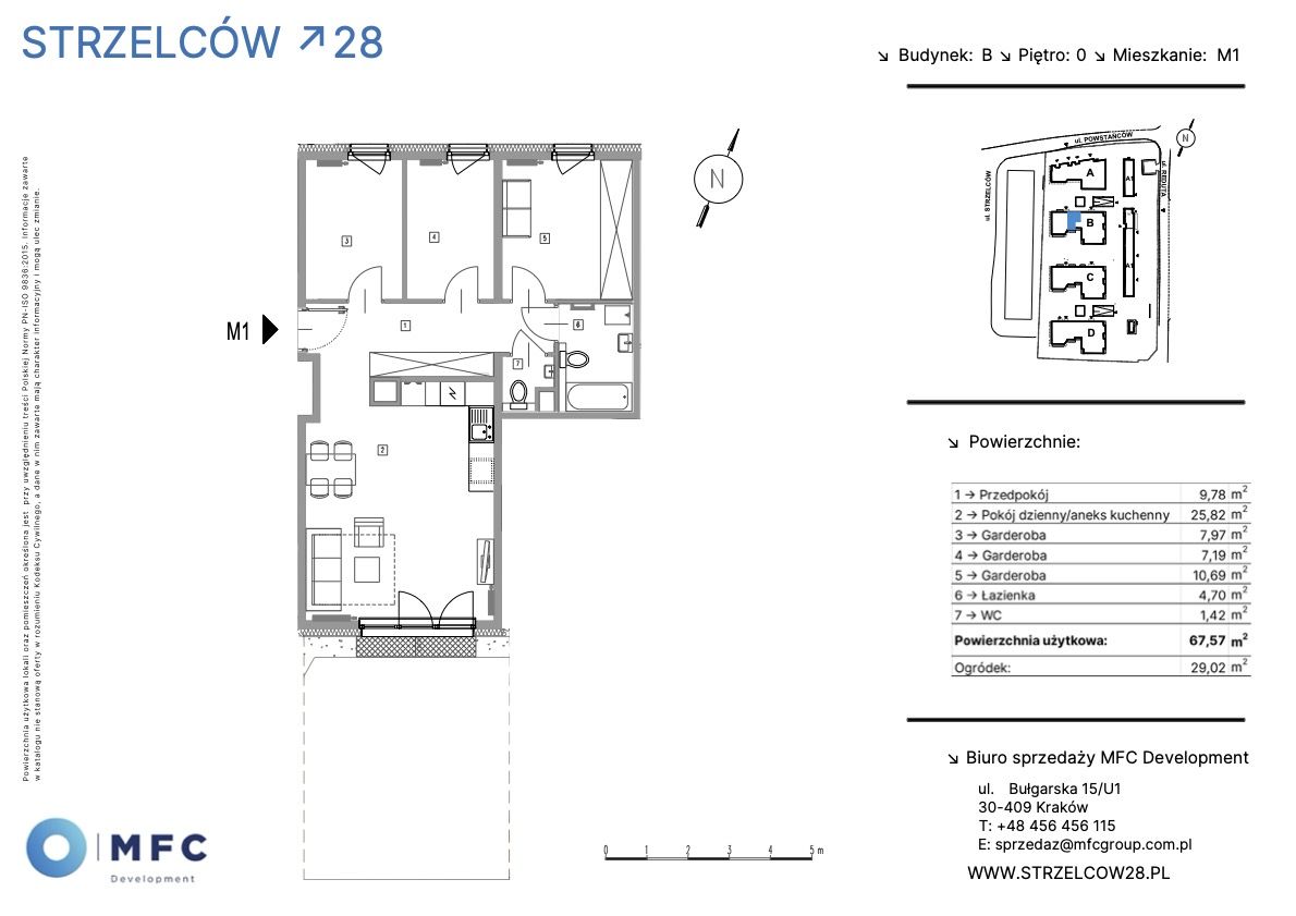 Mieszkanie 4-pokojowe Kraków Prądnik Czerwony, ul. Strzelców. Zdjęcie 5