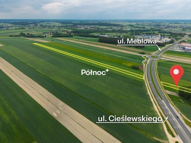 Działka inwestycyjna Łomża, ul. mjr. Stanisława Cieślewskiego. Zdjęcie 3