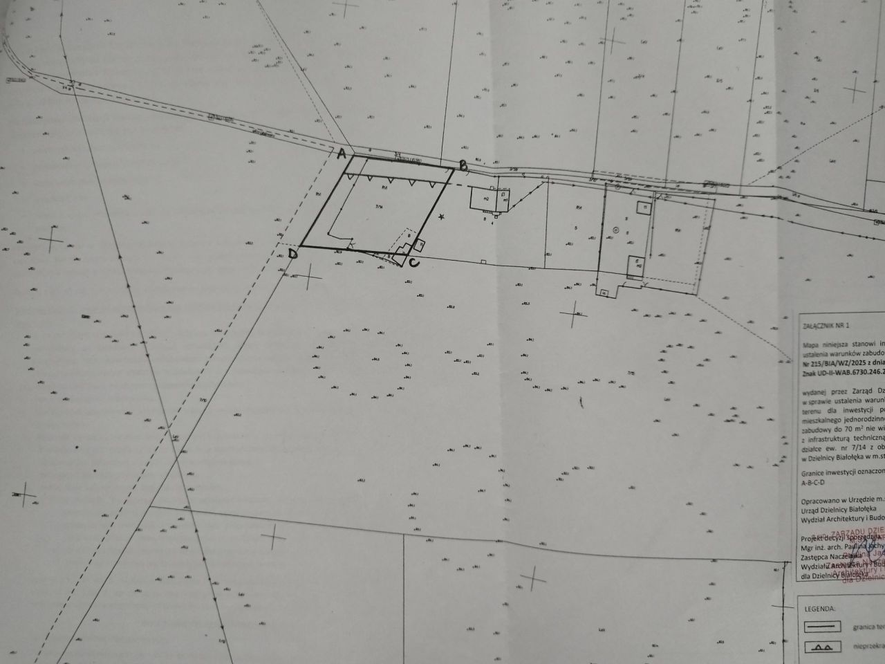 Działka budowlana Warszawa Białołęka Dworska, ul. Uzdowska