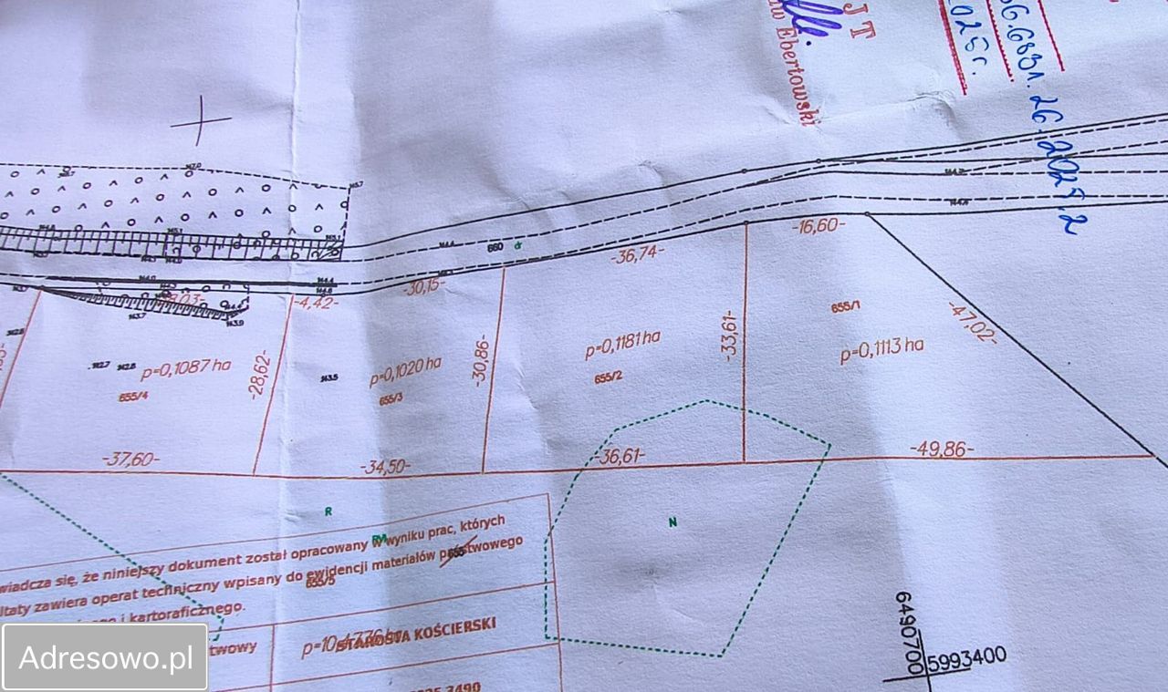 Działka budowlana Płocice. Zdjęcie 3