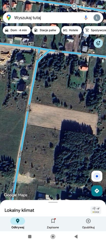 Działka budowlana Lewickie, ul. Leśna. Zdjęcie 4