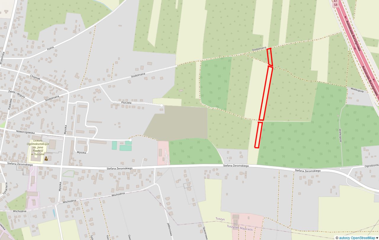 Działka inwestycyjna Tuszyn Wielkopole, ul. Stodolniana