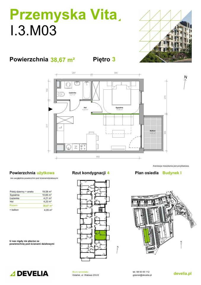 Mieszkanie 2-pokojowe Gdańsk Ujeścisko, ul. Przemyska. Zdjęcie 11