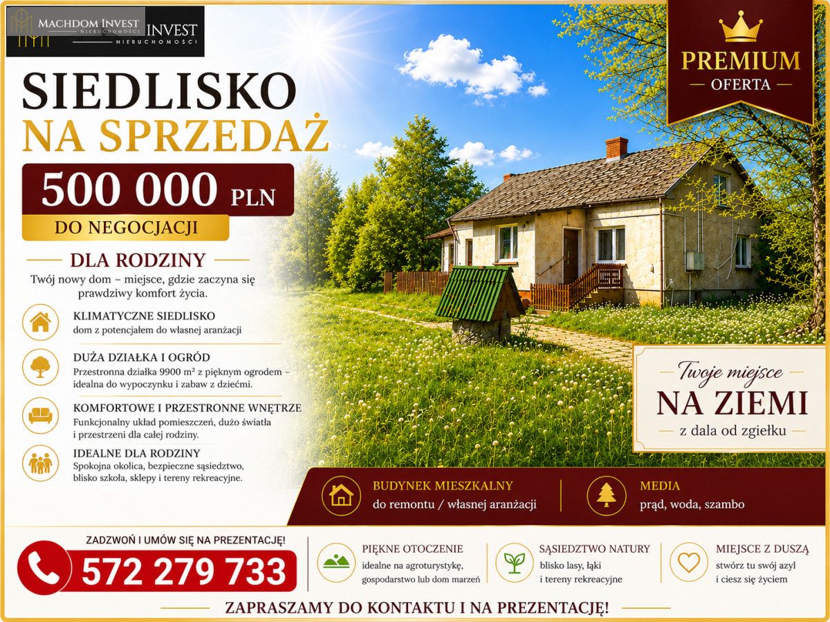 dom wolnostojący, 4 pokoje Obórki. Zdjęcie 2