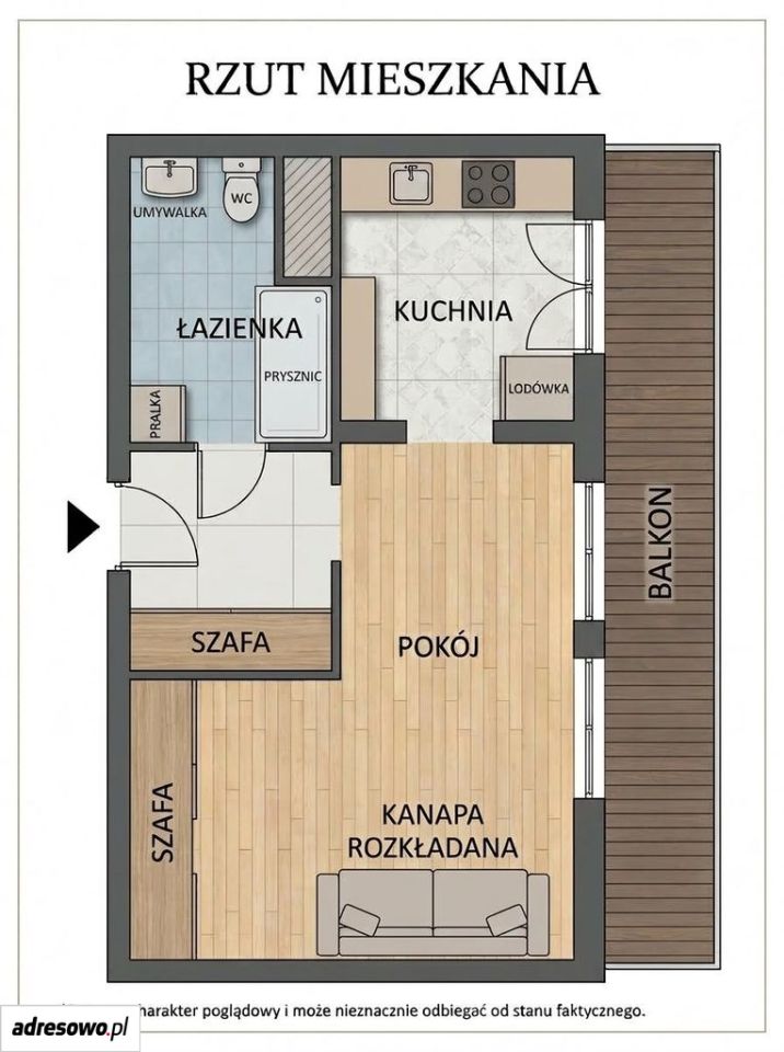 Mieszkanie 1-pokojowe Lublin Czuby, ul. Sympatyczna. Zdjęcie 10
