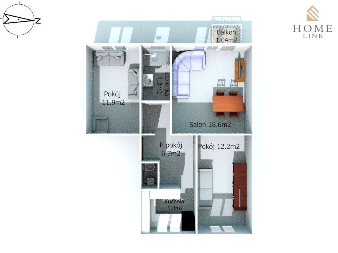 Mieszkanie 3-pokojowe Olsztyn Nagórki, ul. Mieczysława Orłowicza. Zdjęcie 13