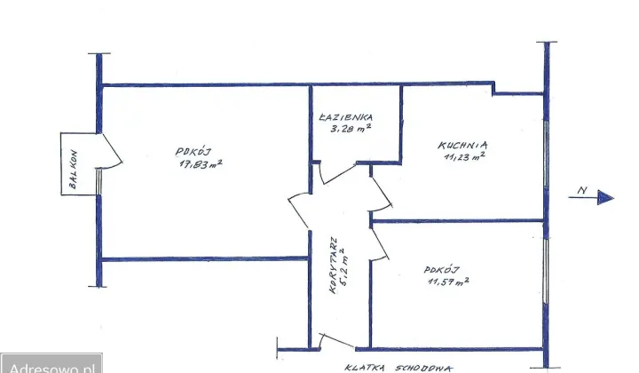 Mieszkanie 2-pokojowe Końskie, ul. 1 Maja