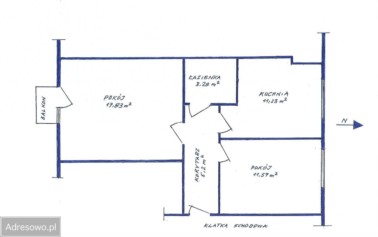 Mieszkanie 2-pokojowe Końskie, ul. 1 Maja