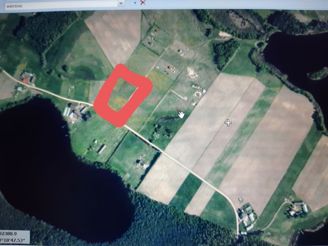 Działka rolna Wierśnie