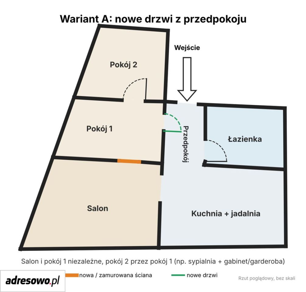 Mieszkanie 3-pokojowe Gliwice, ul. Łużycka. Zdjęcie 17
