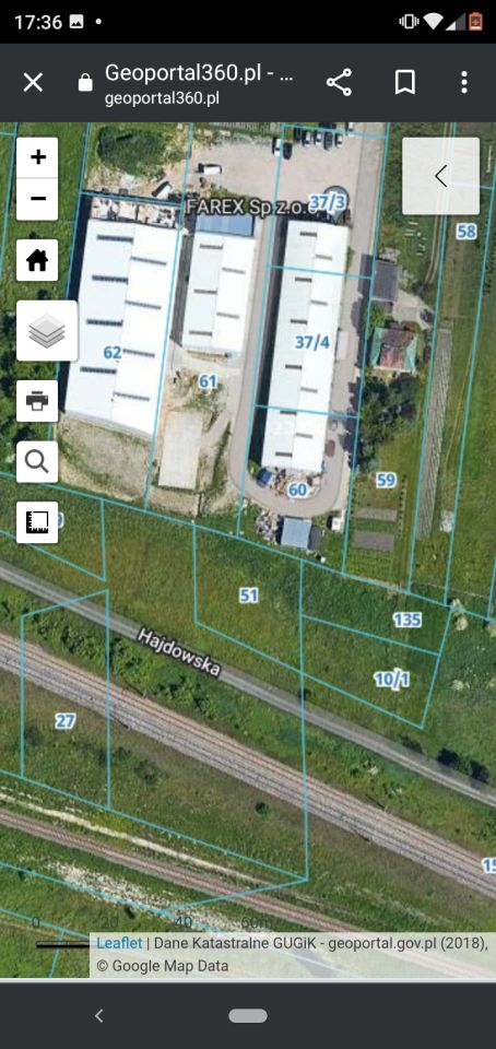 Działka rolna Lublin Zadębie Trzecie, ul. Hajdowska