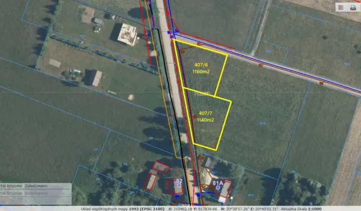 Działka budowlana Suliszów