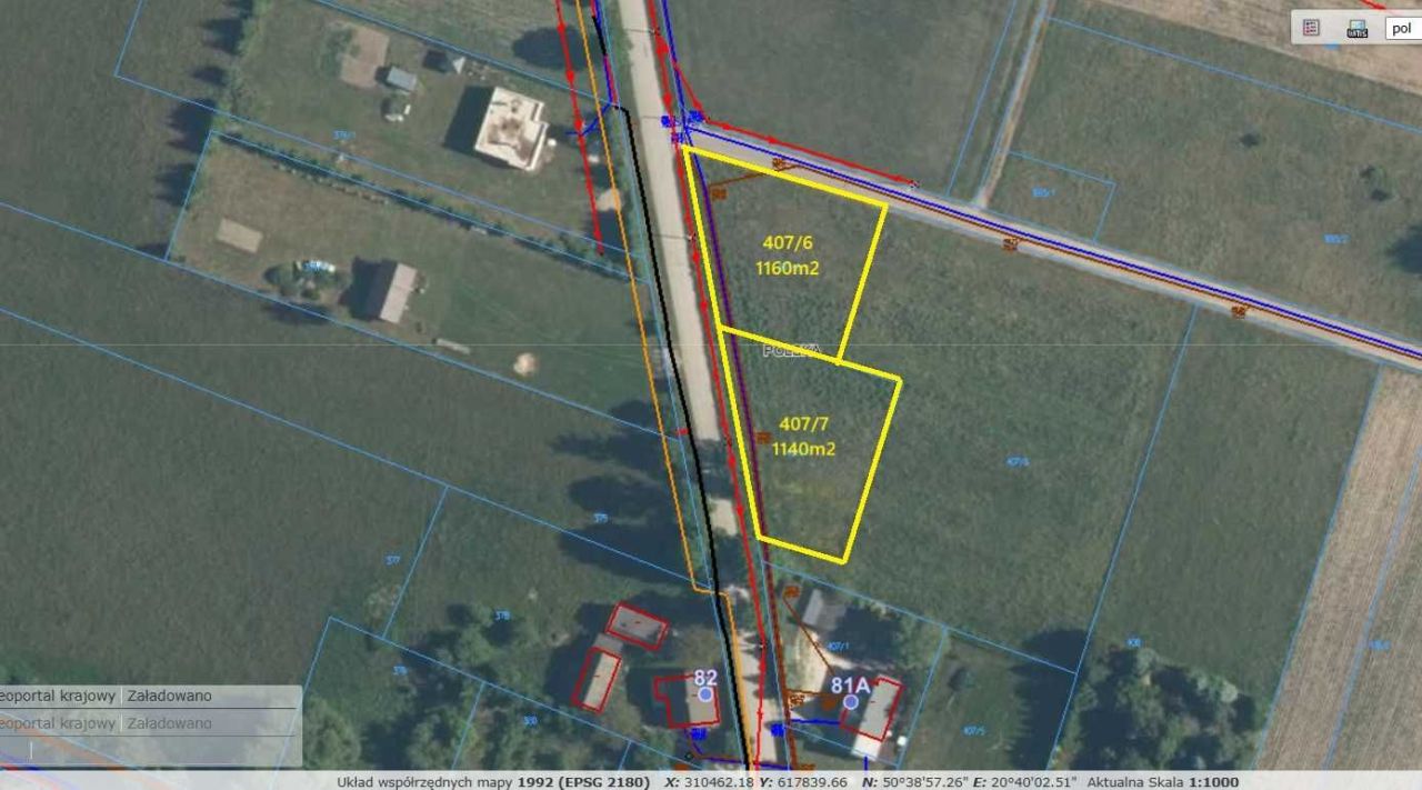 Działka budowlana Suliszów