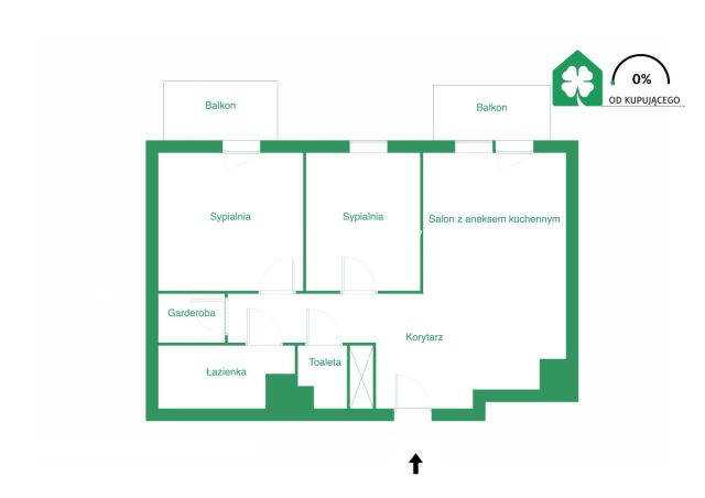 Mieszkanie 3-pokojowe Gdańsk Letnica, ul. Letnicka. Zdjęcie 9