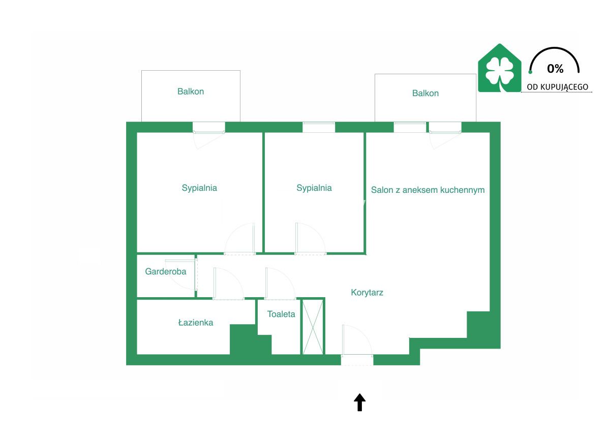 Mieszkanie 3-pokojowe Gdańsk Letnica, ul. Letnicka. Zdjęcie 9
