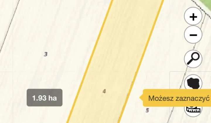 Działka rolna Skrzany