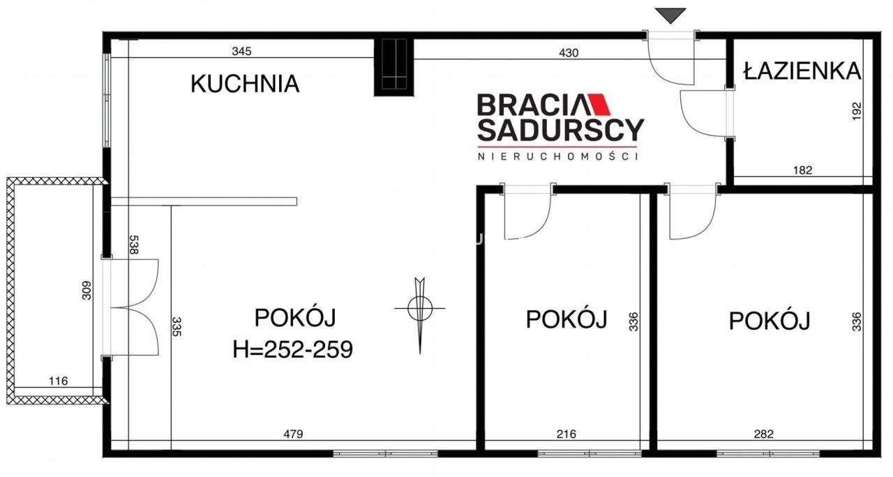Mieszkanie 3-pokojowe Kraków Prądnik Biały, ul. abp. Zygmunta Szczęsnego Felińskiego. Zdjęcie 32