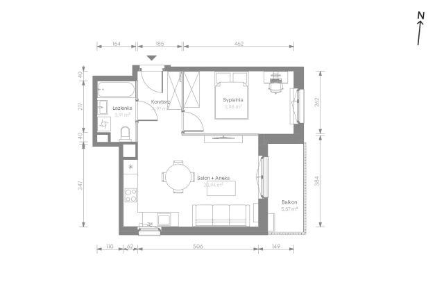 Mieszkanie 2-pokojowe Warszawa Chrzanów, ul. Szeligowska. Zdjęcie 7