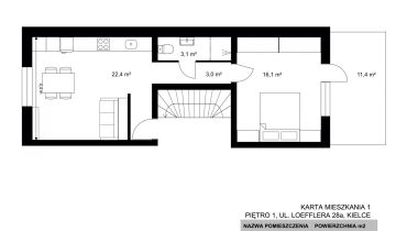 Mieszkanie 2-pokojowe Kielce Szydłówek, ul. Franciszka Loefflera