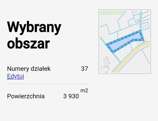 Działka rolna Rogojny. Zdjęcie 1