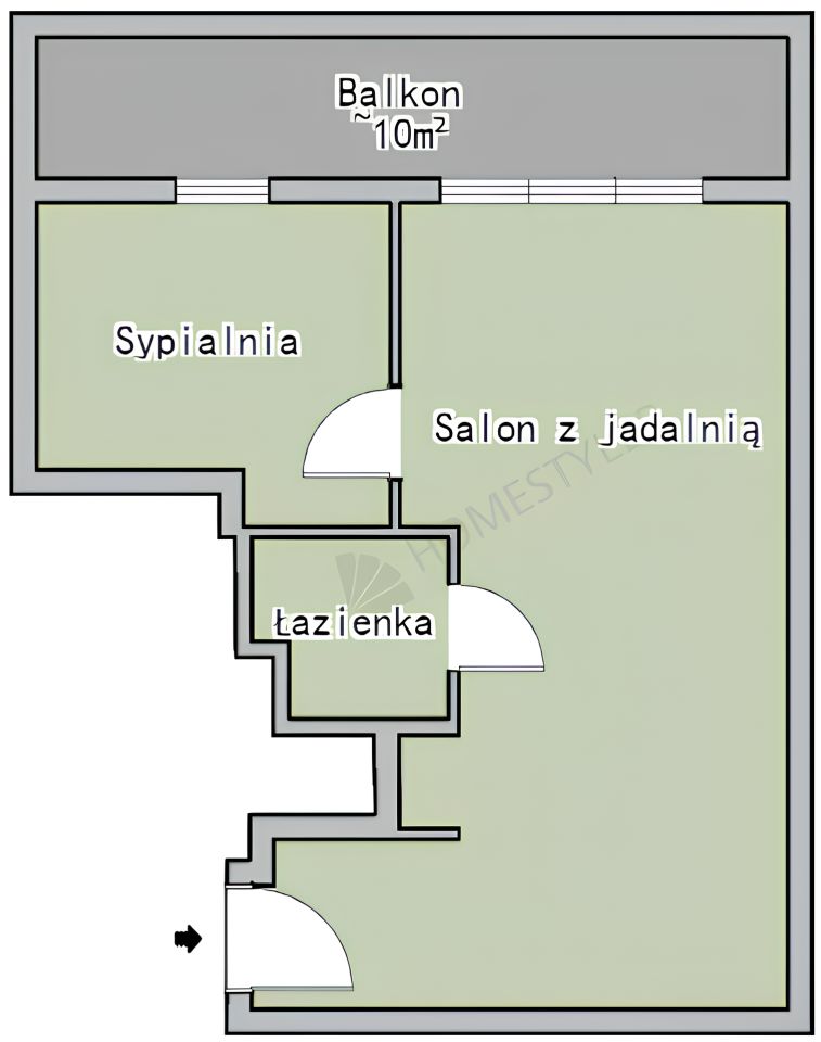Mieszkanie 2-pokojowe Wrocław Szczepin, ul. Długa. Zdjęcie 2