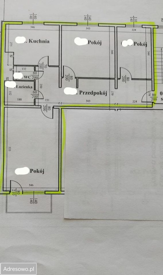 Mieszkanie 3-pokojowe Nakło nad Notecią, os. Bolesława Chrobrego. Zdjęcie 12